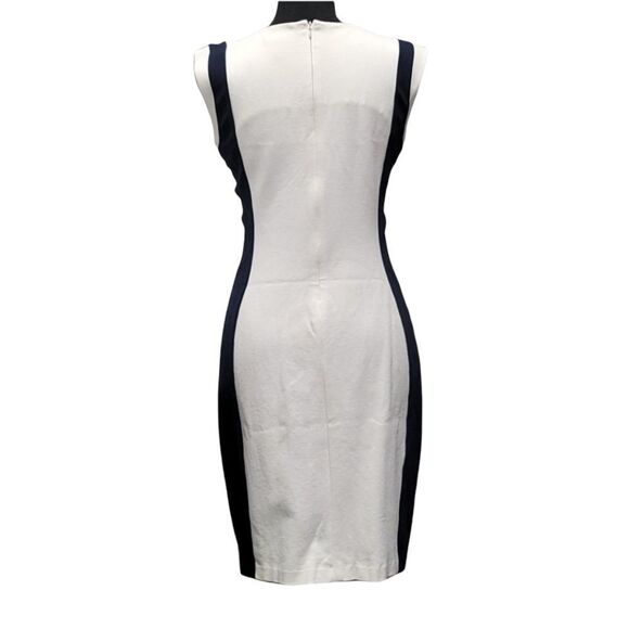 MNG Cream & Navy Colorblock Sleeveless Suit Dress - Picture 3 of 11